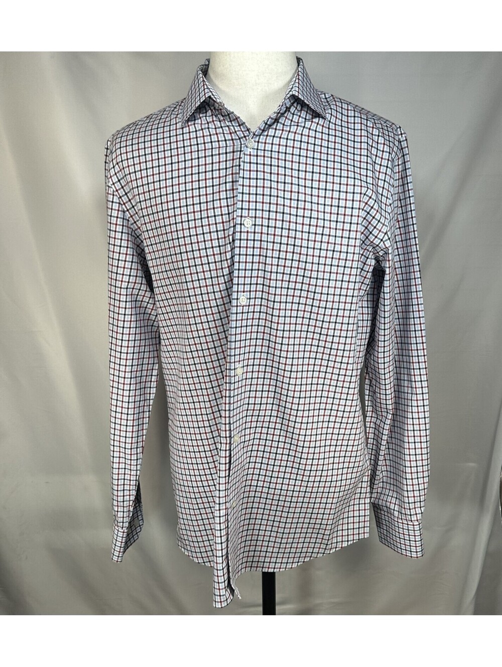 Banana Republic Grant Non-Iron Stretch Button Up Blue Men L